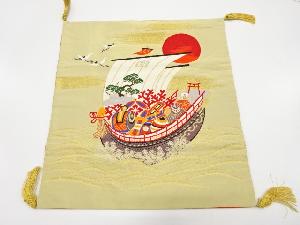 アンティーク　宝船模様織り出し帛紗